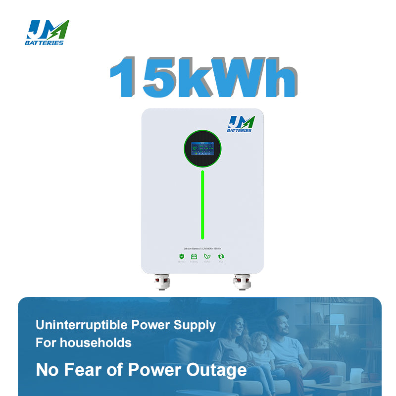 ST 51.2V 48V 15kWh 15kW Lifepo4 Lithium Battery For Solar Home System