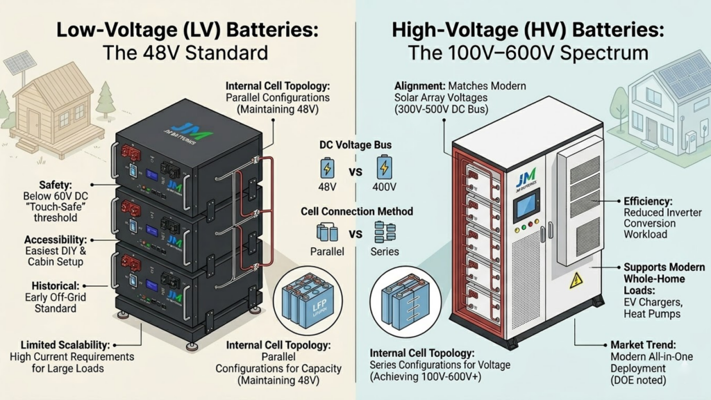 What is the Difference Between HV and LV Home Batteries?