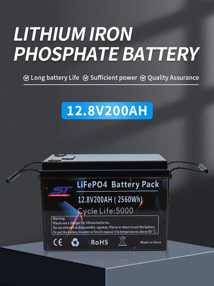 12.8V 200AH Lithium Ion Batteries For Electric Motorcycle technical specification image 1