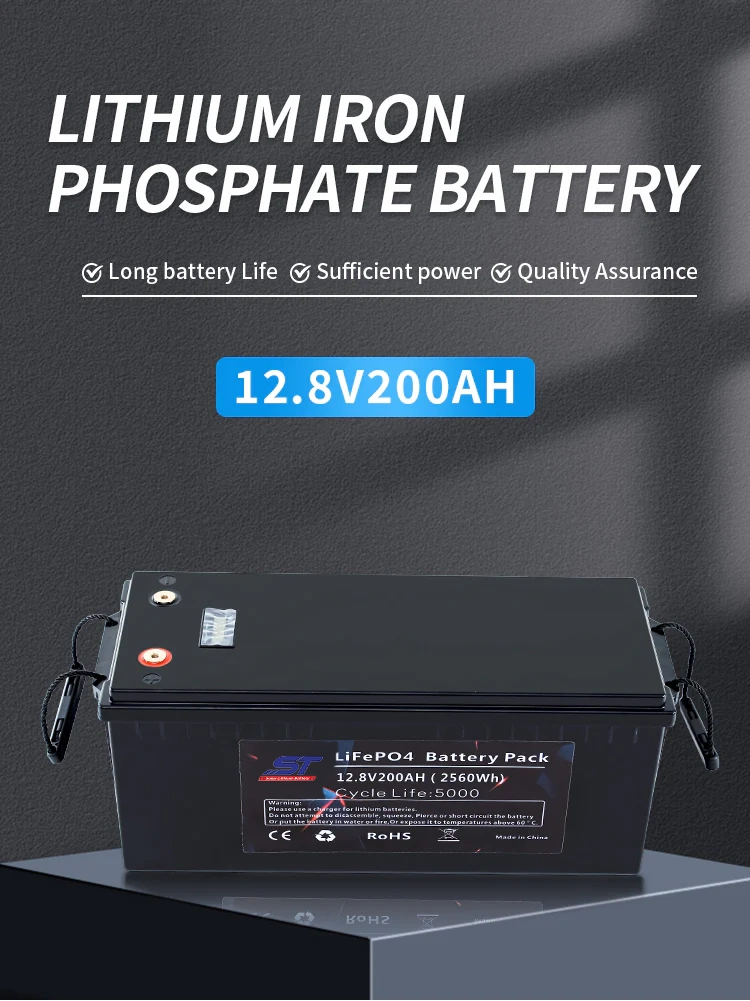 12.8V 200AH Lithium Iron Phosphate Battery Solar Power System Energy Storage Batteries technical specification image 1