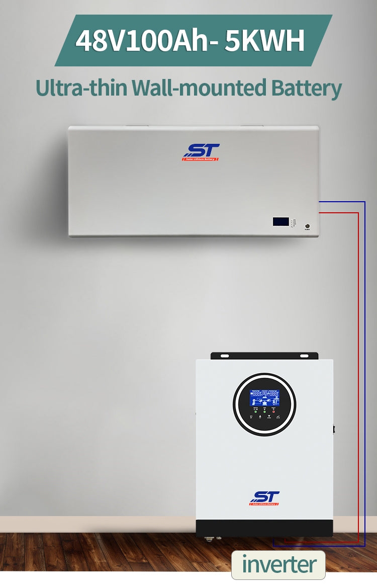48V 100Ah 5KWH Wall Mounted Battery for Home technical specification image 1