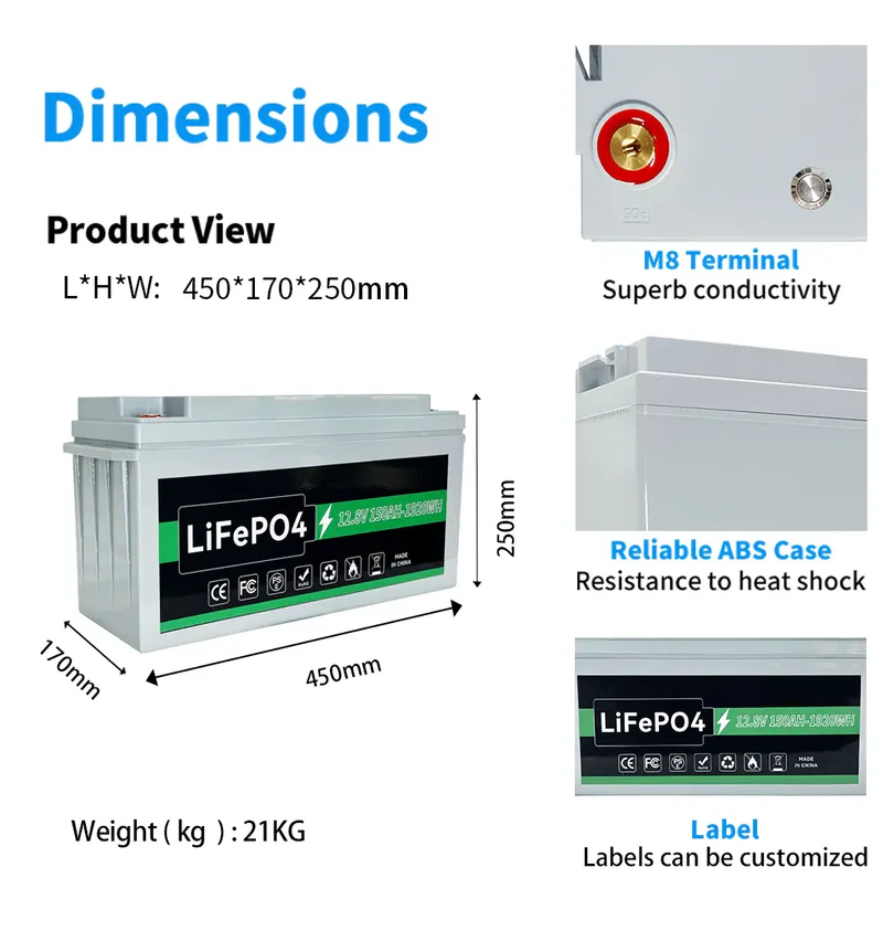 12.8V 150AH Storage Lithium Ion Battery For Scooter