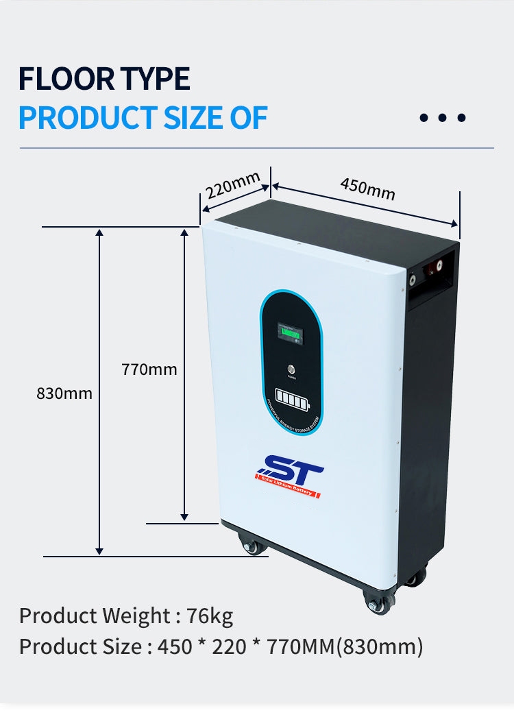 25.6V 220AH 5.6KW Lifepo4 Movable Lithium Battery technical specification image 4