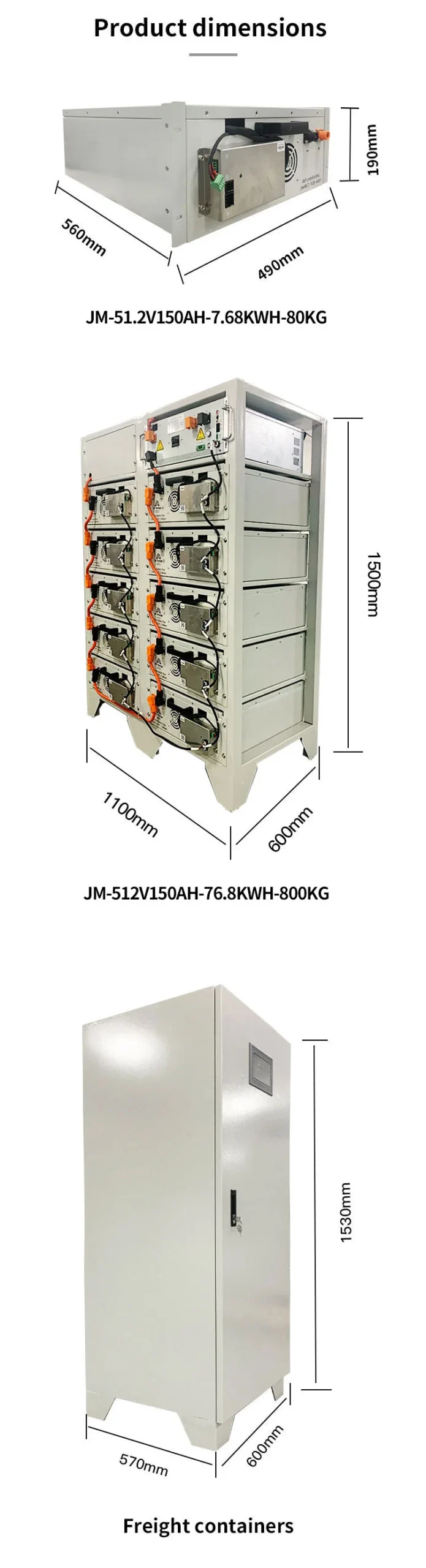 512V 200AH High Voltage Solar Storage Battery technical specification image 7