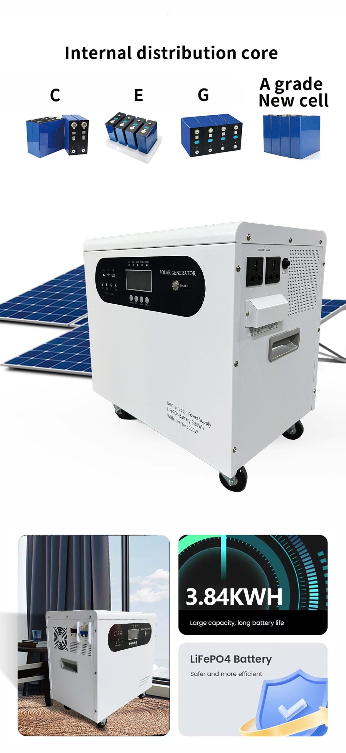 25.6V 100Ah 150Ah Home Solar Battery Pack Energy Storage All in One Battery technical specification image 7