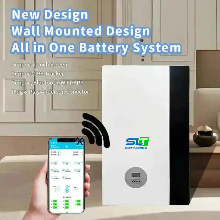 48V Wall Mounted Power Battery 48V 2.4kwh 5kwh Energy Storage Battery Home Solar Sodium Na ion Battery Powerwall With Inverter