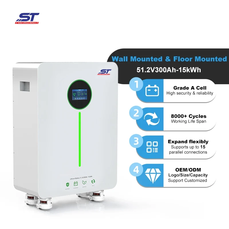 ST Super popular all over the world 48V 51.2V 300Ah 314Ah 15KWh 16KWh LiFePO4 Lithium Ion Battery Cell Solar Storage Battery