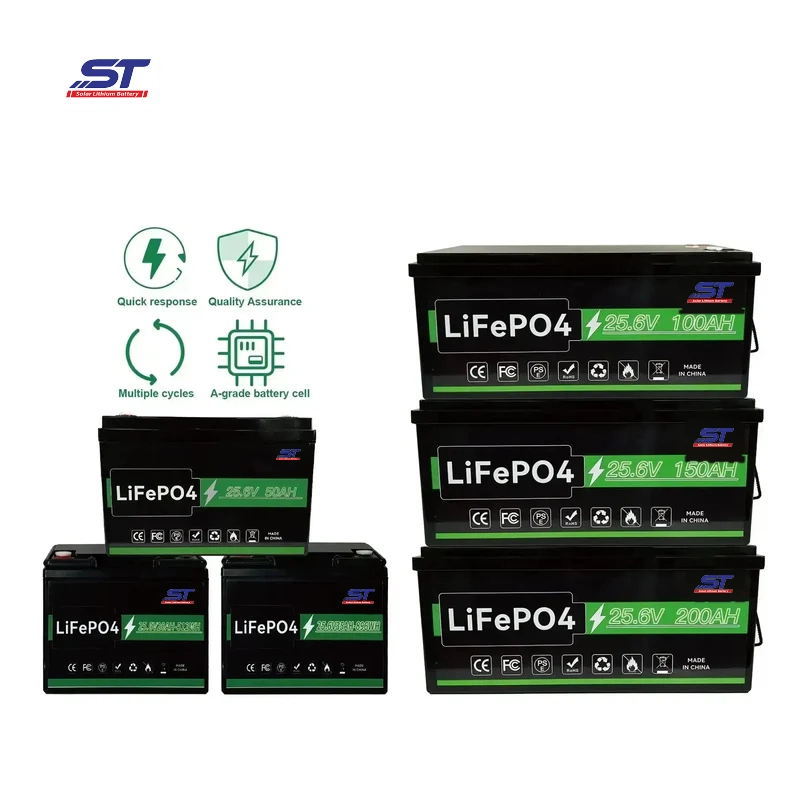 25.6v 20Ah 35Ah 50Ah 100Ah 150Ah 200Ah China Wholesale Custom Lithium Power Battery