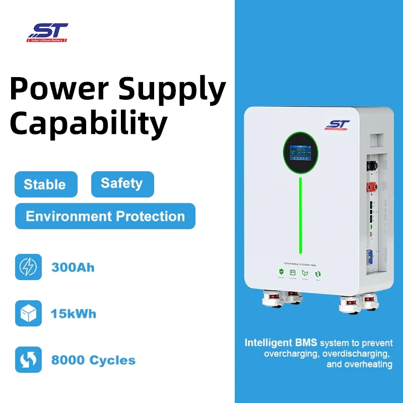 ST Super popular all over the world 48V 51.2V 300Ah 314Ah 15KWh 16KWh LiFePO4 Lithium Ion Battery Cell Solar Storage Battery