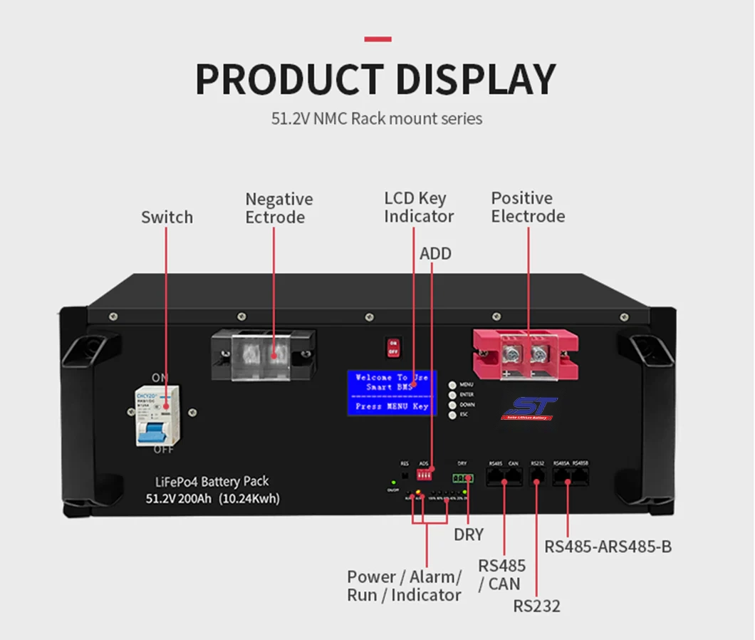 51.2V 150ah 50ah 100ah 200ah Lithium Ion Battery Pack LiFePO4 Cell Energy Storage Battery technical specification image 4
