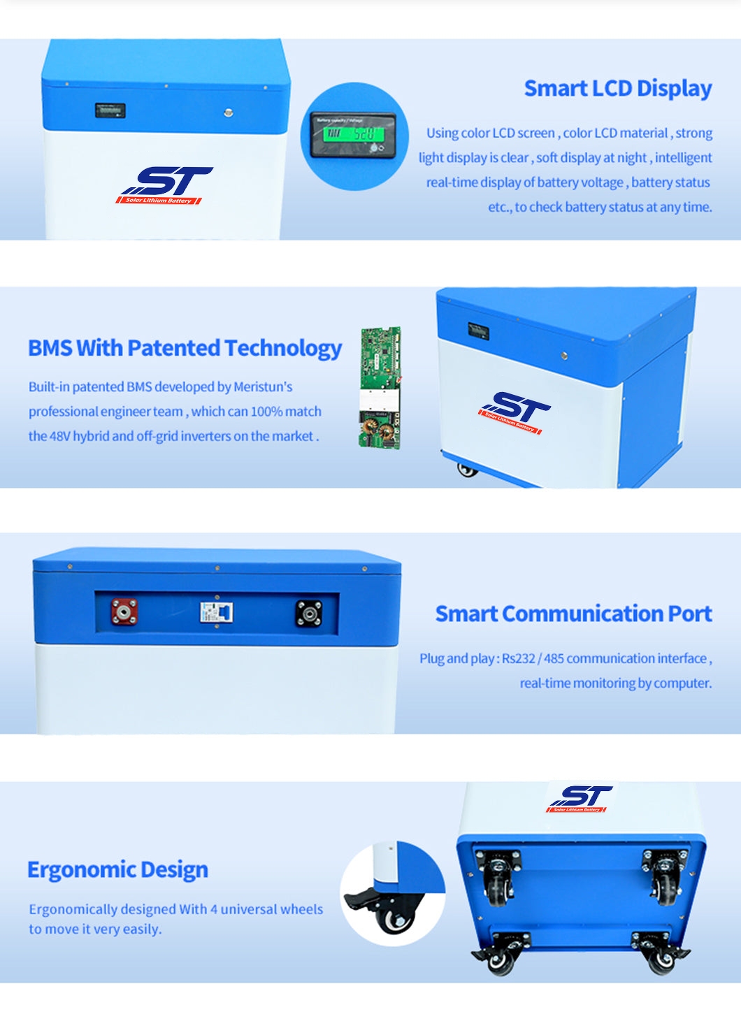 25.6V 250Ah LiFePO4 Battery for Home technical specification image 5