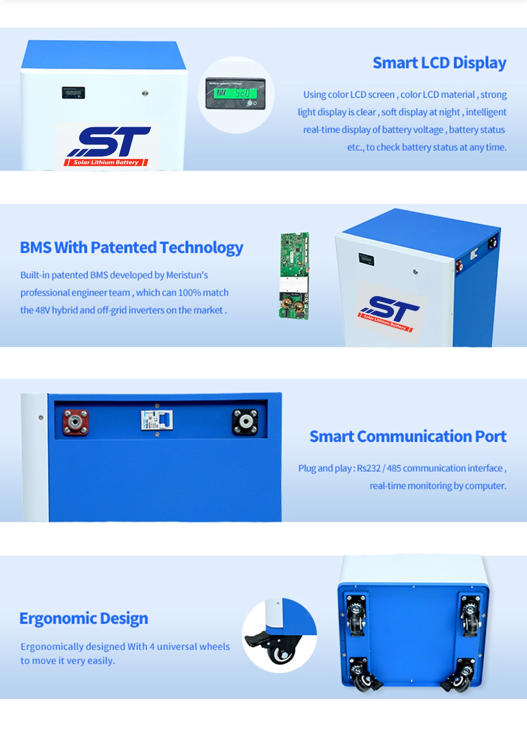 51.2V 230Ah Lithium Ion Battery Home Solar Energy Storage System technical specification image 5