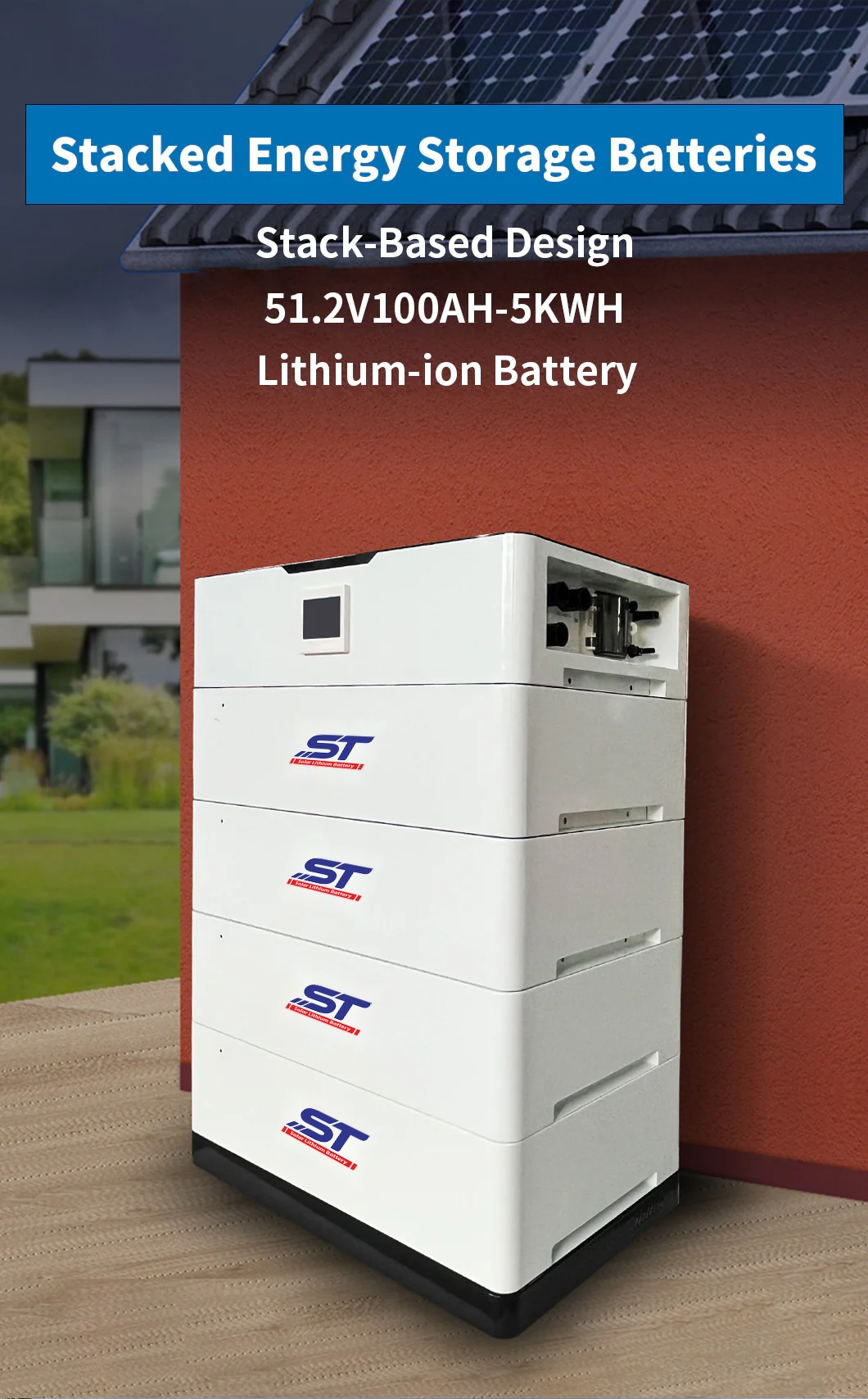 51.2V 102.4V 153.6V 100AH High Voltage Solar With Battery Price technical specification image 1