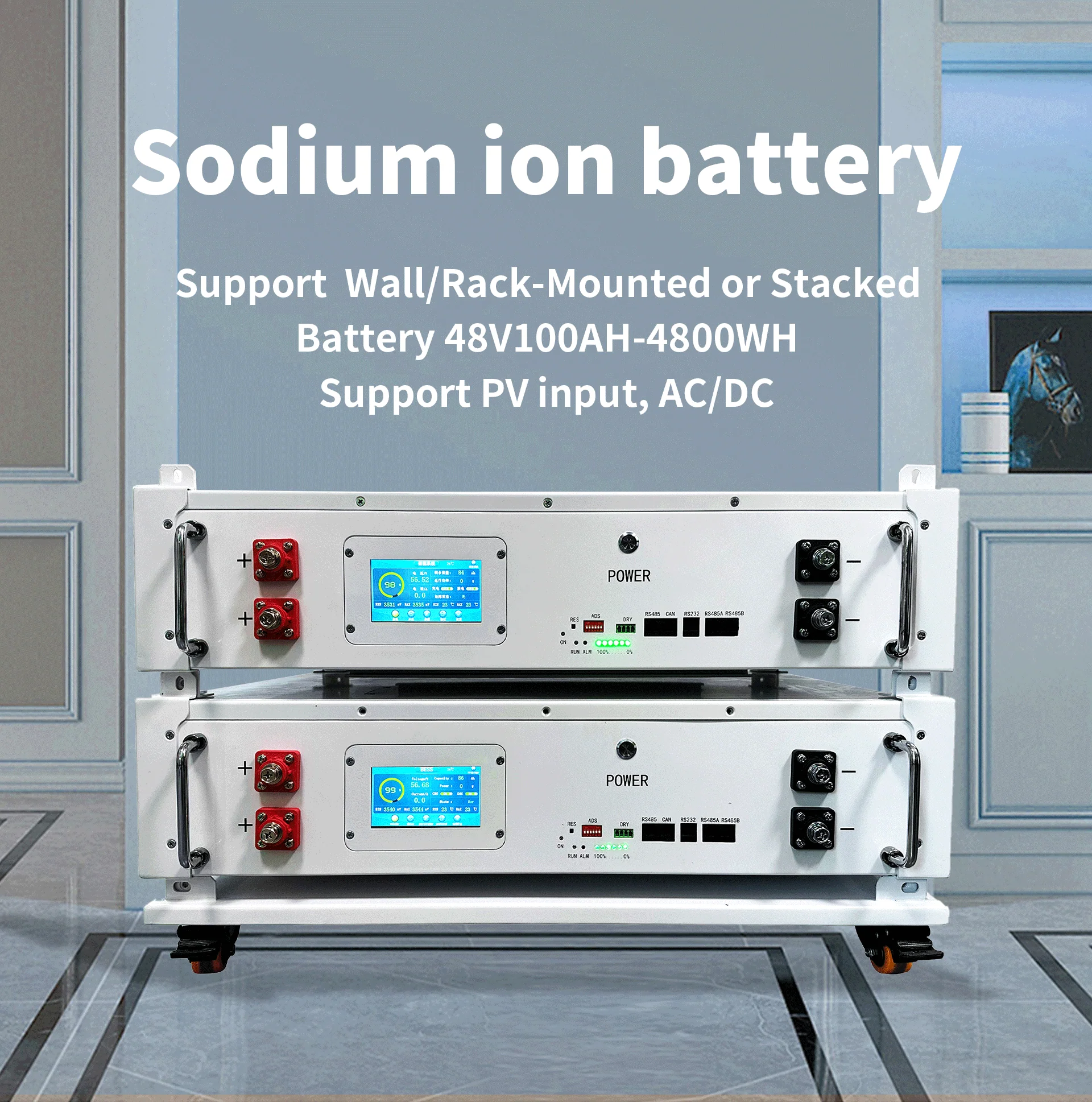 48V 100AH Solar System off Grid Sodium Battery technical specification image 1