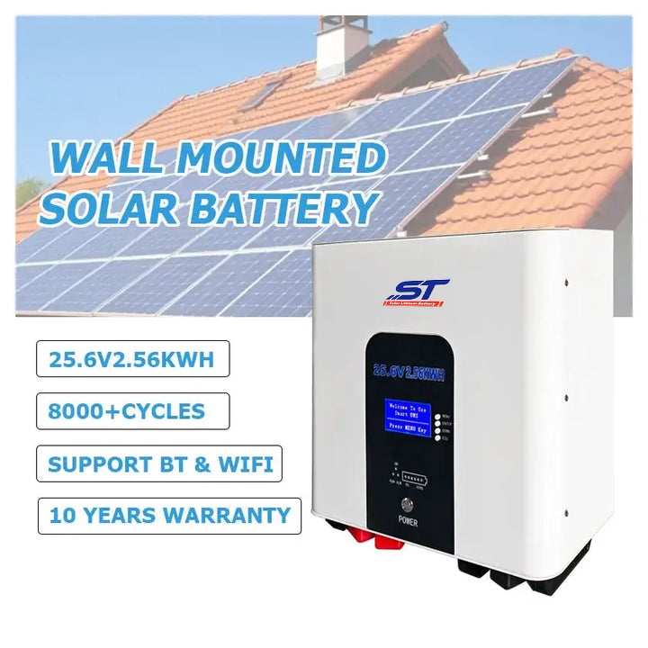 Energy Storage Battery 25.6V 100ah 24V Battery Pack 2kwh Lithium Power Wall Solar Battery for Solar Energy Storage System