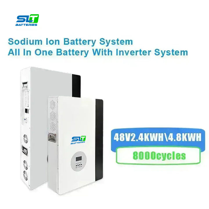 48V Wall Mounted Power Battery 48V 2.4kwh 5kwh Energy Storage Battery Home Solar Sodium Na ion Battery Powerwall With Inverter