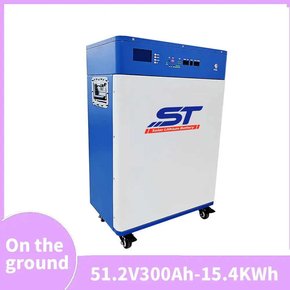 51.2V 300Ah 250Ah LiFePO4 Moveable Battery For Home System