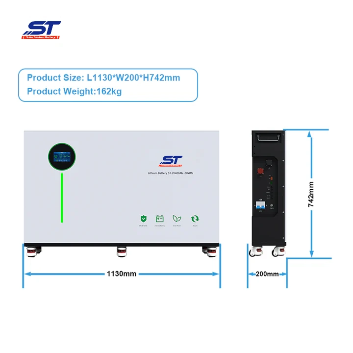 ST New Lithium Battery with LED Strip for Battery Level Indication 48 Volt 400ah for Solar Energy Storage