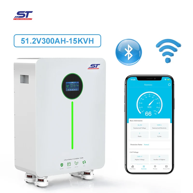 ST Super popular all over the world 48V 51.2V 300Ah 314Ah 15KWh 16KWh LiFePO4 Lithium Ion Battery Cell Solar Storage Battery