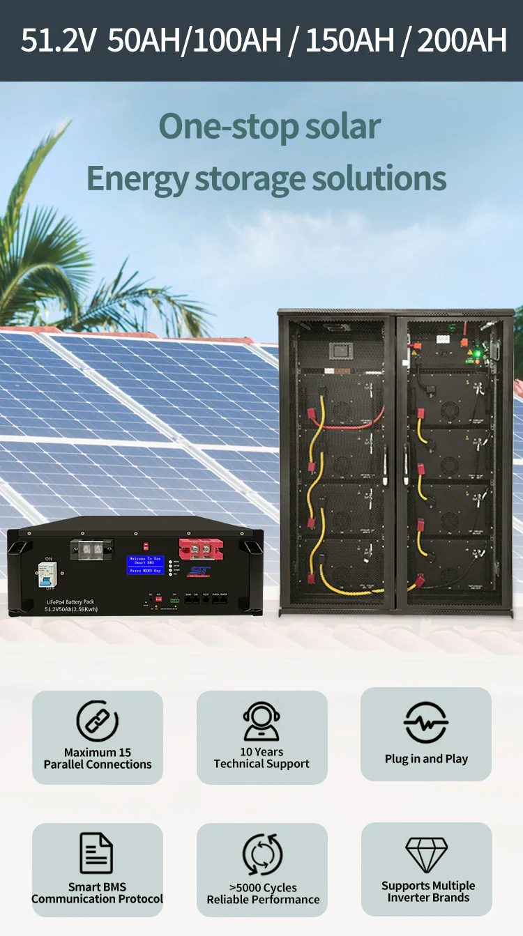 Rack Lithium Ion LiFePO4 Battery 51.2V 50Ah technical specification image 1