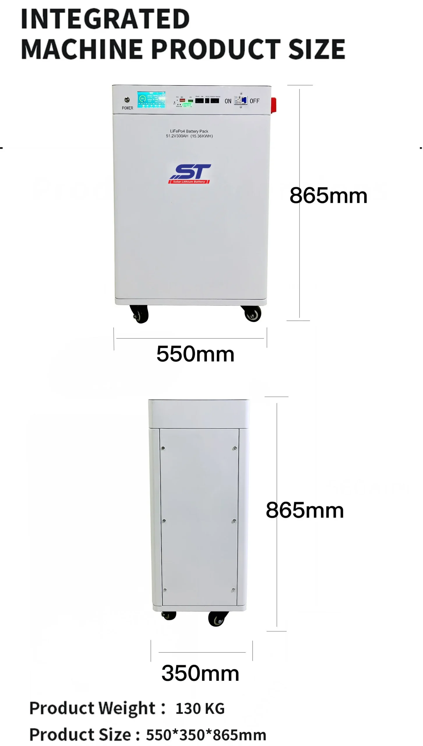 ST 48V 300ah 314ah 15kwh Home Energy Storage Solar Lithium LiFePO4 Battery Pack technical specification image 2