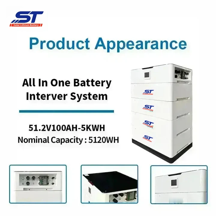 51.2V 100AH 200AH 300AH LiFePO4 Battery Solar Energy Storage Battery