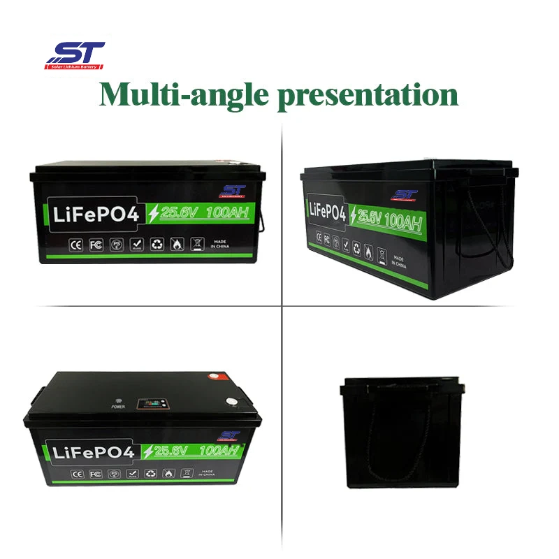 ST 24v Lithium Battery aa 25.6V 100Ah LiFePO4 Battery Pack