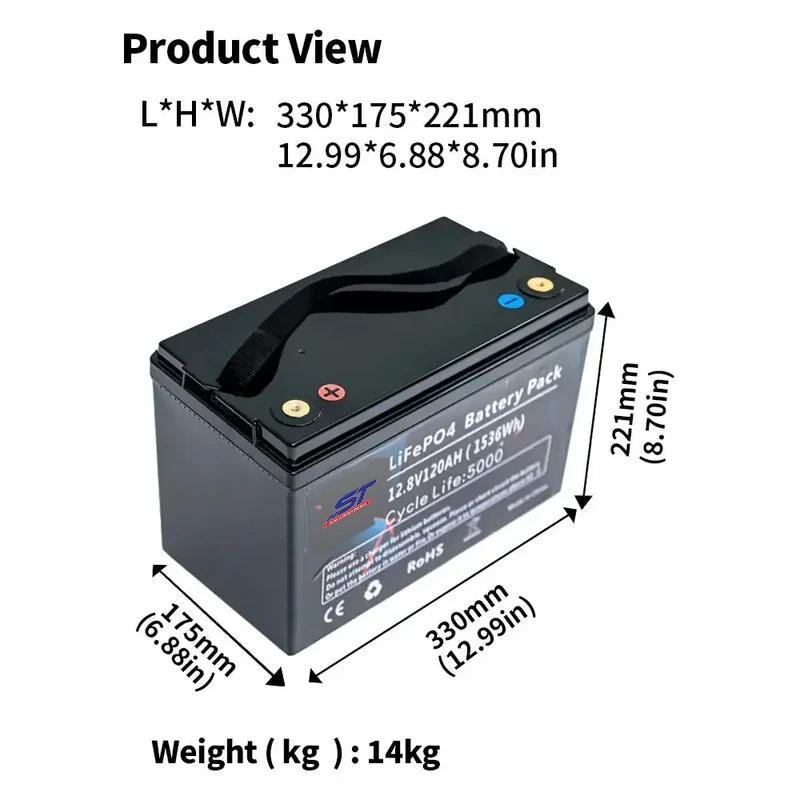 12.8V 120AH Rechargeable Lithium Batteries Lithium-Battery