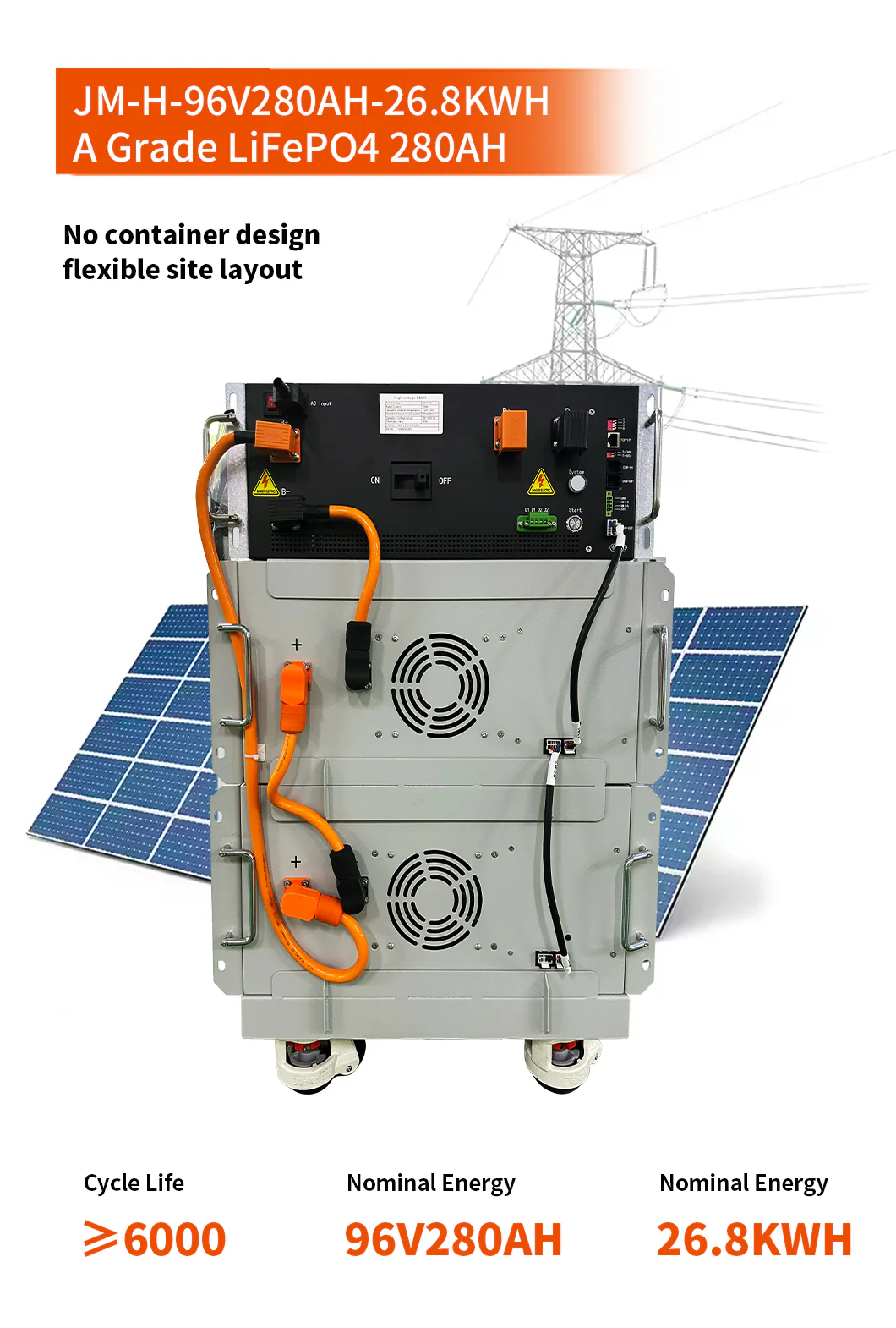 240V 280ah off Grid High Voltage Solar Lithium Battery technical specification image 7