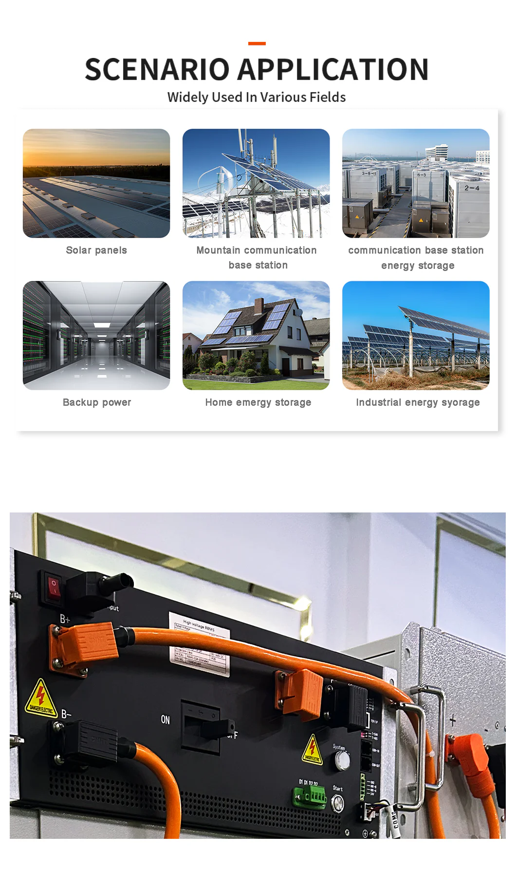 240V 96V 336V 384V 280AH High Voltage Solar LiFePO4 Rechargeable Lithium Battery technical specification image 8