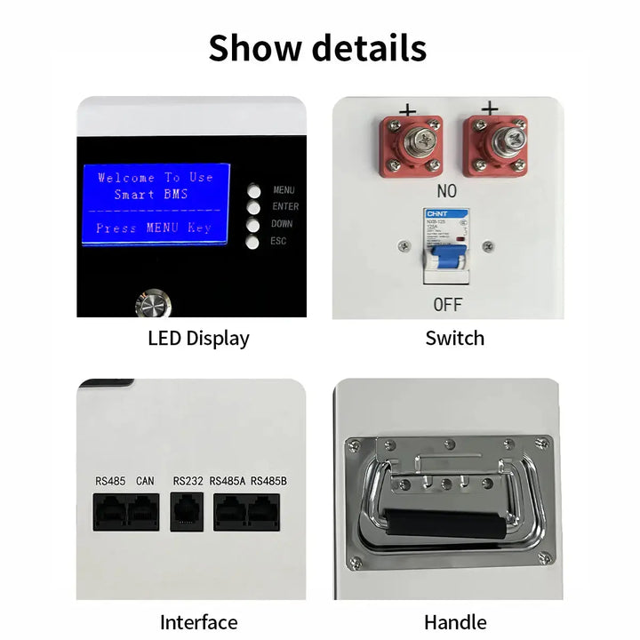 51.2V 200AH 10KWH Wall Mounted Home Energy Storage Lithium Power Battery