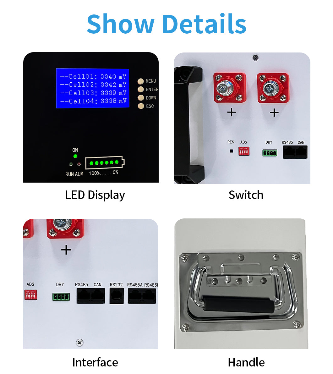 ST 51.2V 100ah Lithium Battery Best Price 48v 100ah 5 kwh Lithium Ion Battery Lifepo4 51.2v 100ah Wall Mount Home 48v 5kw Solar Energy Storage lithium batteries technical specification image 4