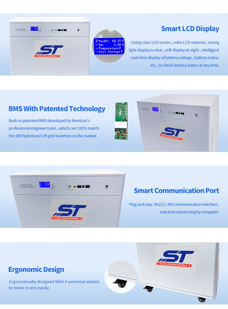 51.2V 300AH 15KWH LiFePO4 Battery Pack Solar Energy Storage Power System Lithium Battery technical specification image 5