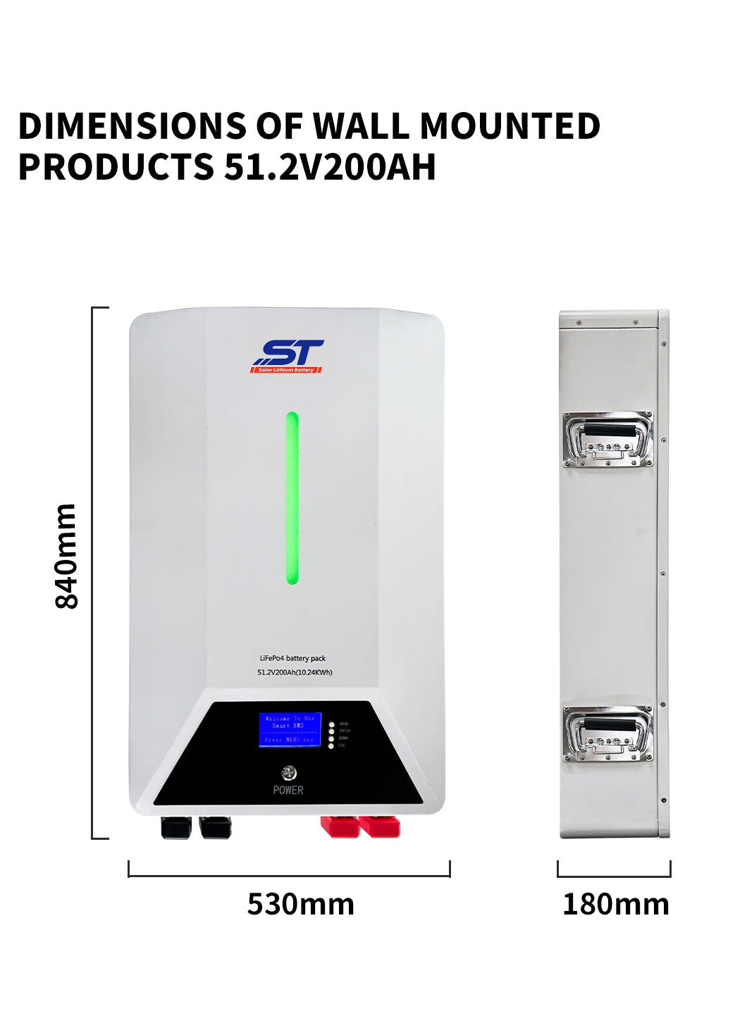 51.2V 200AH 10KWH Wall Mounted Home Energy Storage Lithium Power Battery technical specification image 6