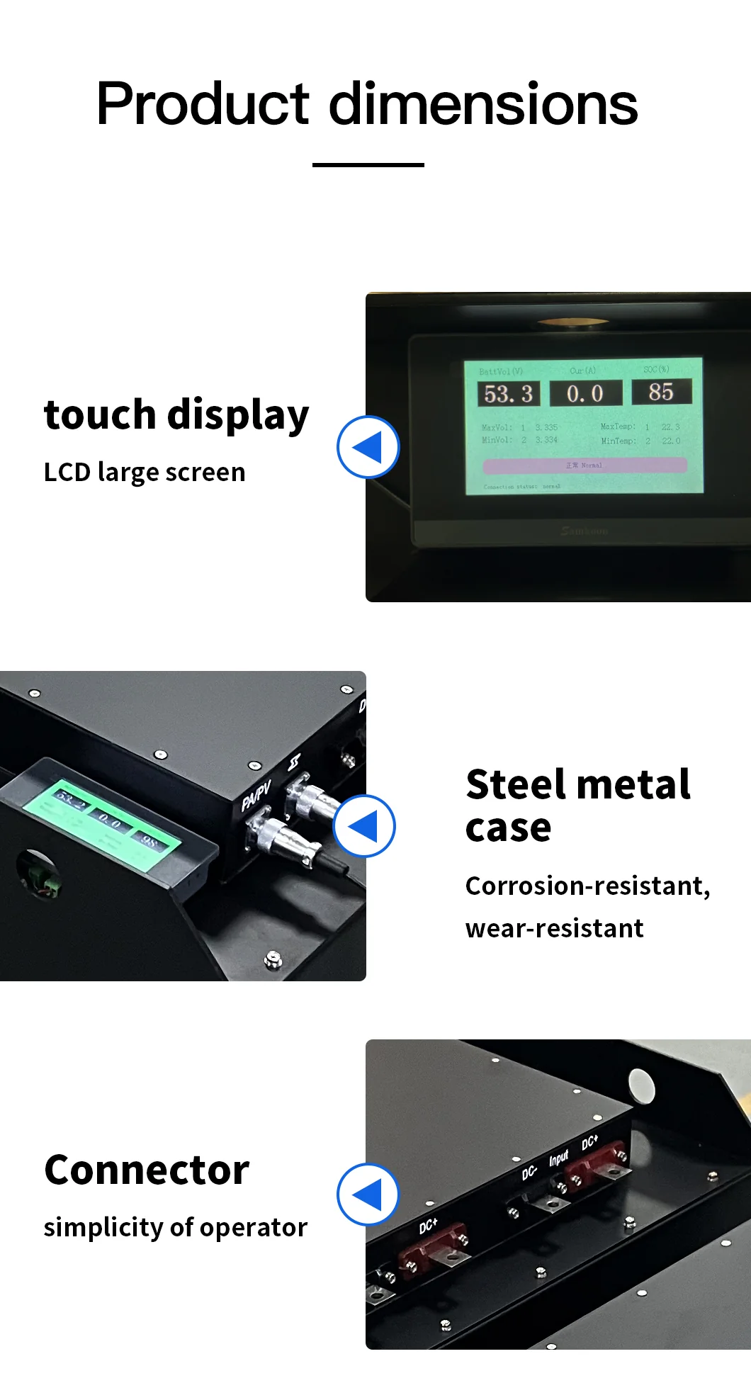 72V 240AH Solar Energy System Forklift Battery technical specification image 4