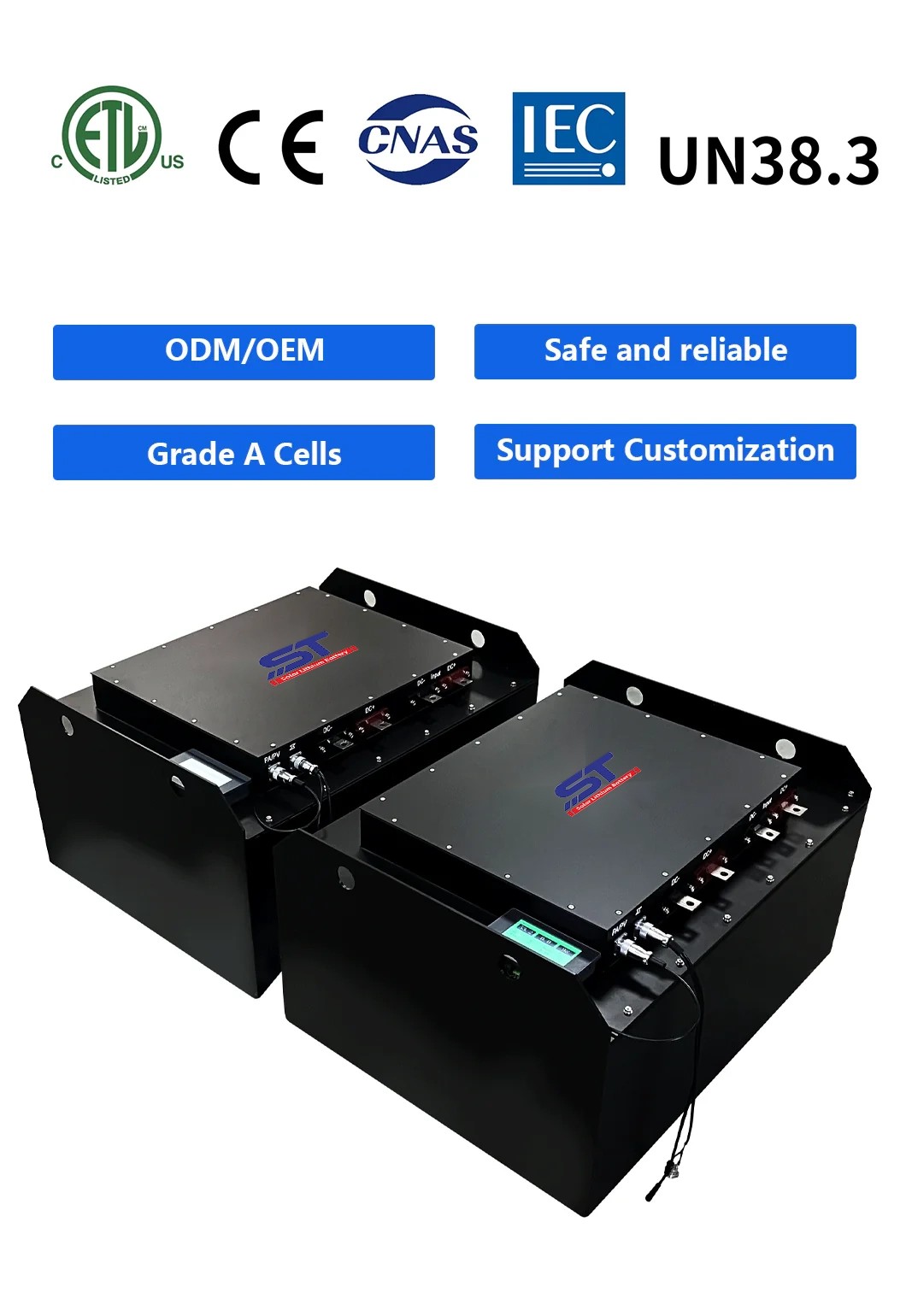 72V 240AH Solar Energy System Forklift Battery technical specification image 8