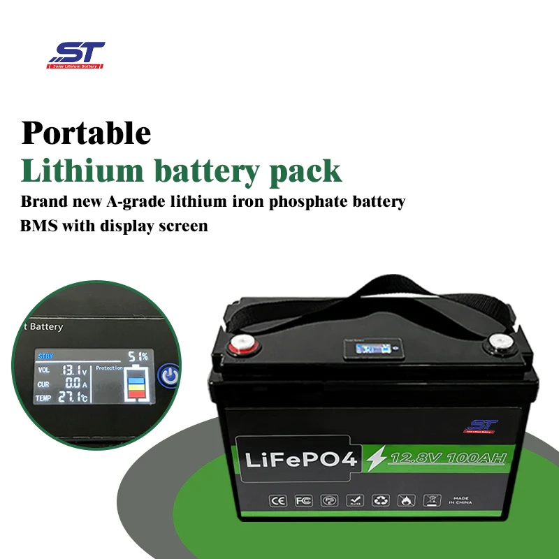 ST li-ion Battery pack 12v Lithium Battery 12V 100Ah LiFePO4 technical specification image 1