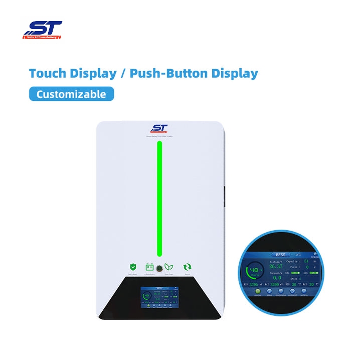 ST 24V 100AH 2.56Kwh Lithium Ion Battery Charger For Household Solar Energy Storage System