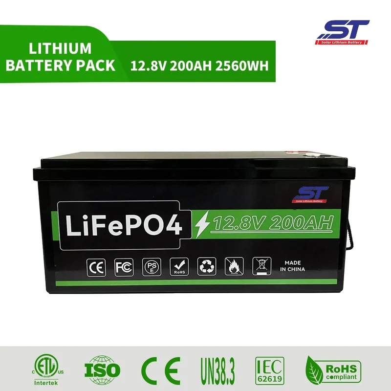 12.8V 100AH 150AH 200AH Lithium Solar Batteries