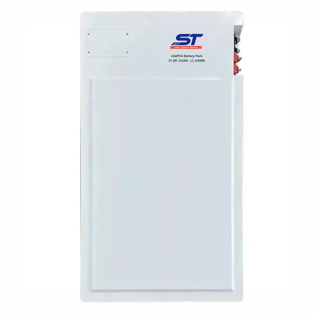 ST High-Energy Solar Storage System Home Use 48v 51.2v 100Ah 200Ah 300Ah 400AH 20KWh stacked LiFePO4 Battery