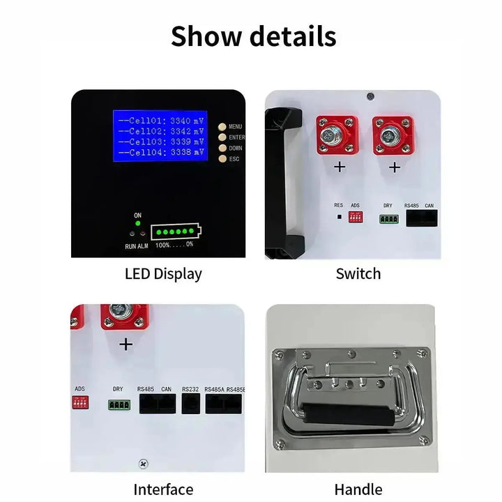 51.2V 100AH 200AH Lithium Ion Battery LiFePO4 Battery