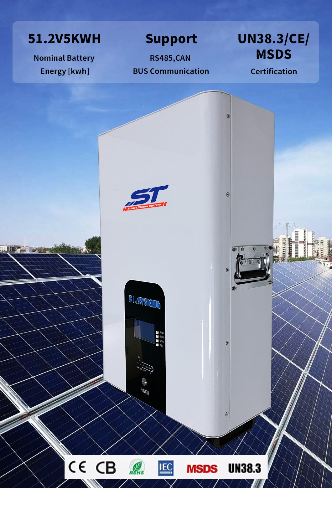 51.2V 100AH 200AH Lithium Ion Battery LiFePO4 Battery technical specification image 6